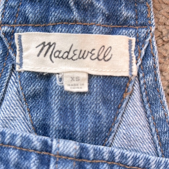 Madewell Adirondack Short Overalls Dawkins Wash - Picture 5 of 5